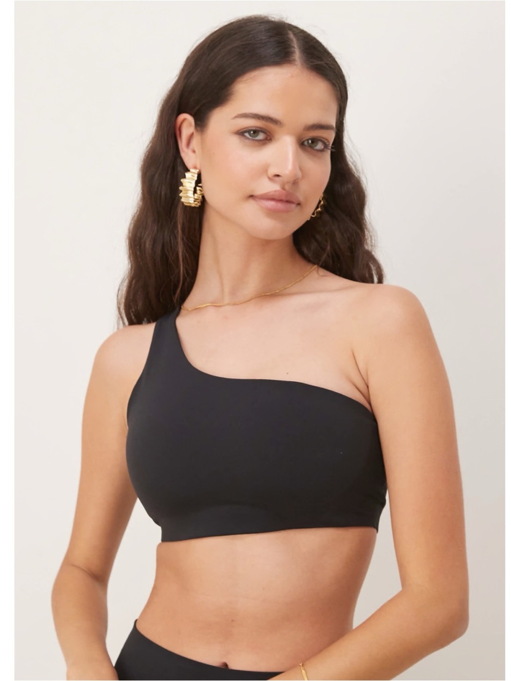 Nike Training Zenvy Yoga Soft Touch One Shoulder Light Support Sports Bra